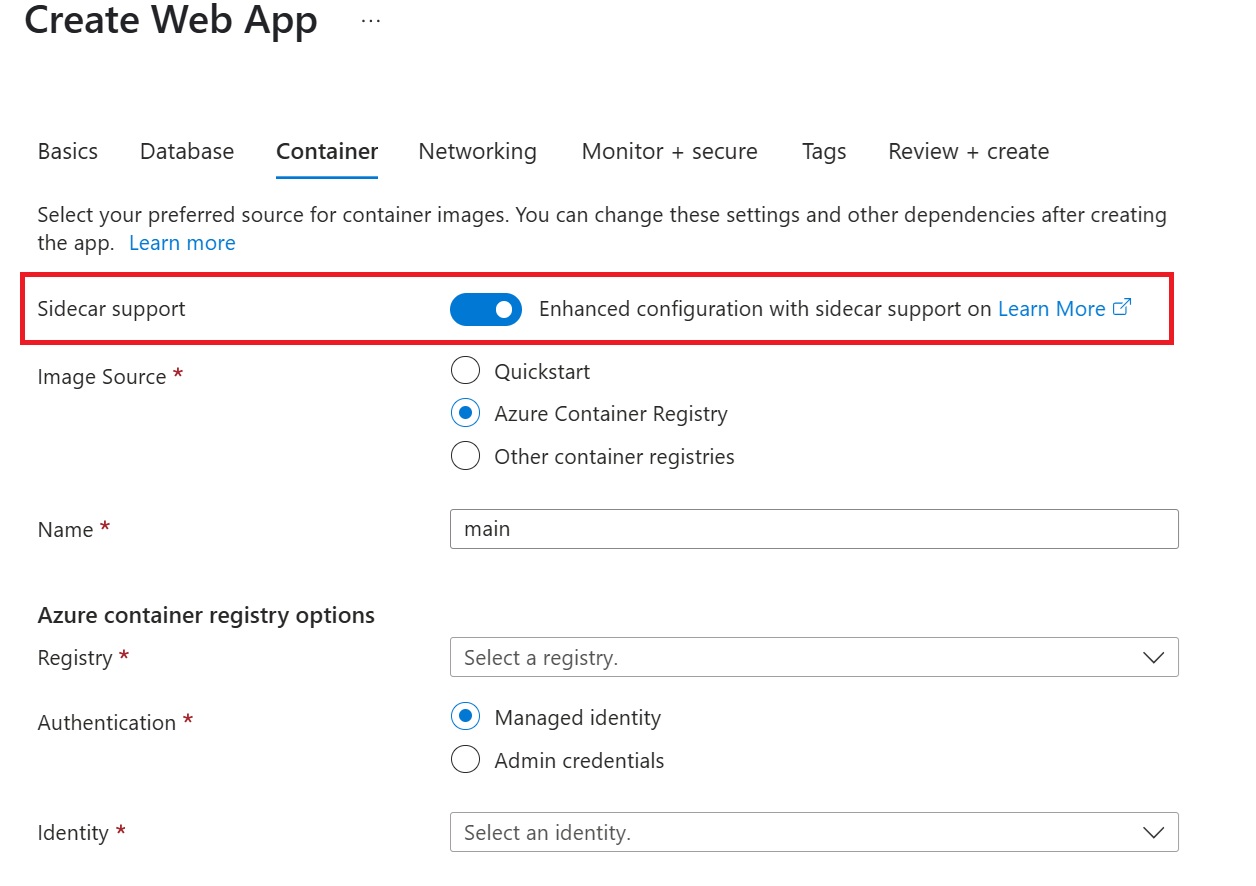 Create web app